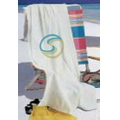 Q-Tees White Beach Towel (28"x58")